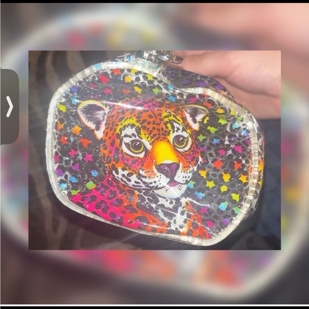 Colorful Leopard Print Clutch